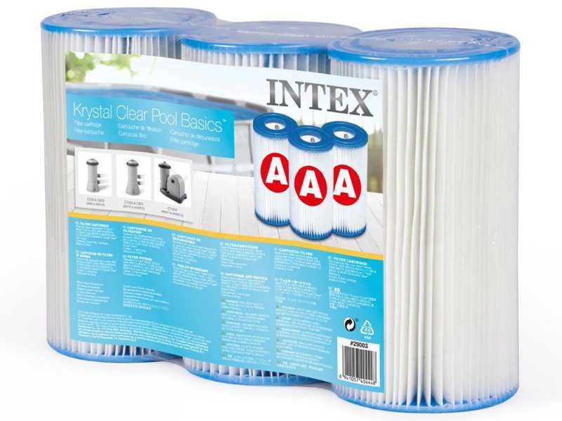 Cartouche filtre mod&egrave;le &quot;A&quot; 3 pcs Intex 29003