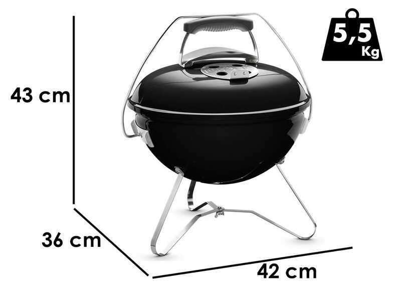Weber Smokey Joe Premium Black - Barbecue &agrave; charbon portable
