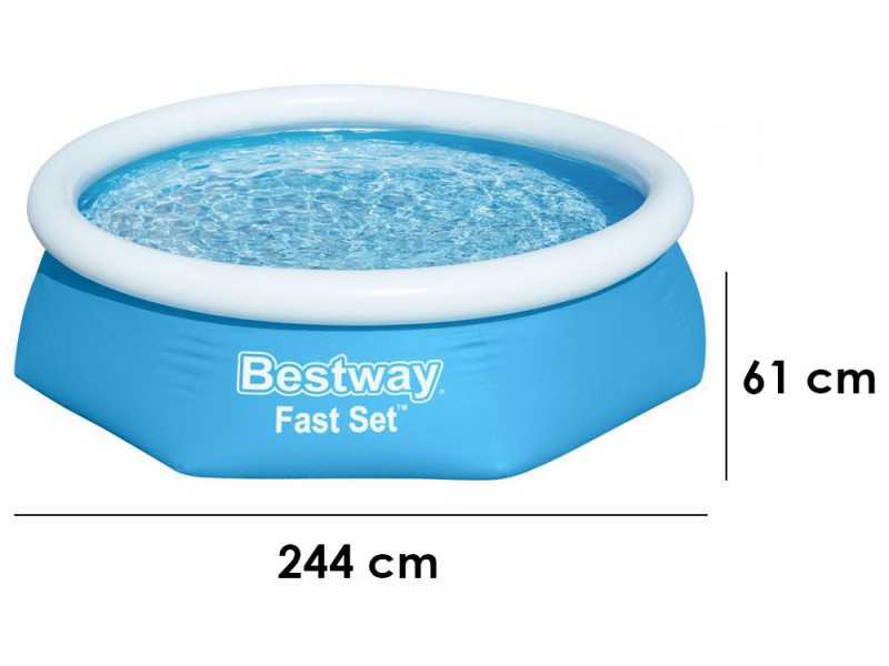 Bestway FAST Set 57450 - Piscine gonflable + Pompe de filtration 16 W