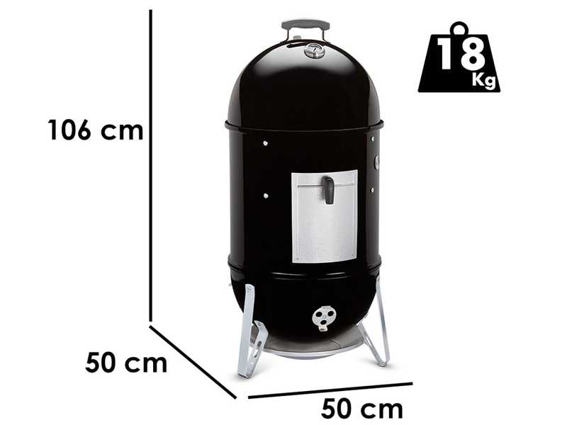Weber Smokey Mountain Cooker - Barbecue fumoir &agrave; charbon - 47&nbsp;cm