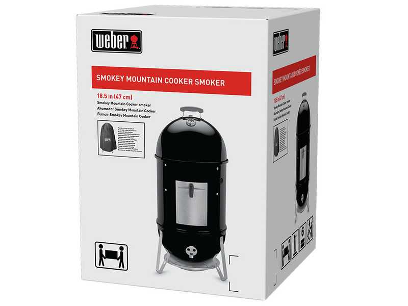 Weber Smokey Mountain Cooker - Barbecue fumoir &agrave; charbon - 47&nbsp;cm