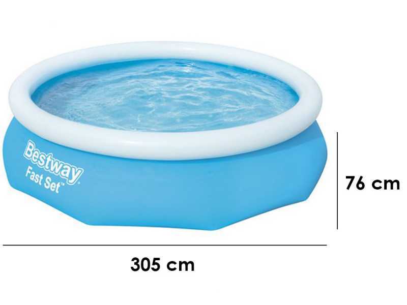 Bestway FAST Set 57270 - Piscine gonflable + Pompe de filtration 16 W