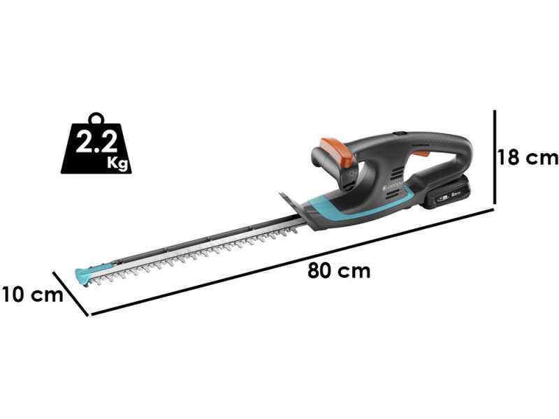 Taille-haie &agrave; batterie Gardena EasyCut 40/18V P4A seul - SANS BATTERIE NI CHARGEUR DE BATTERIE