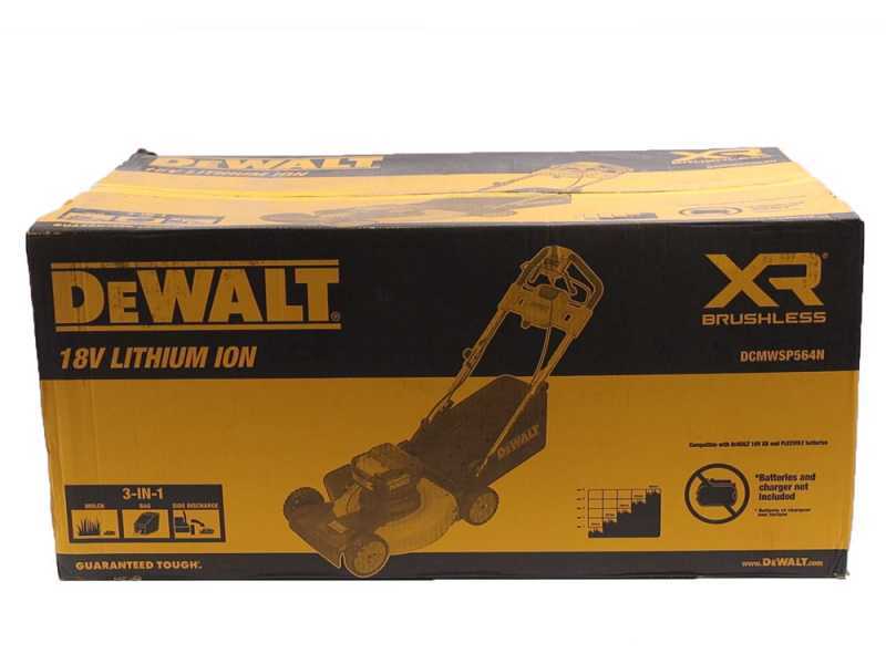 Tondeuse &agrave; gazon sur batterie DeWalt DCMWSP564N-XJ - 2 BATTERIES DE 18V 5AH