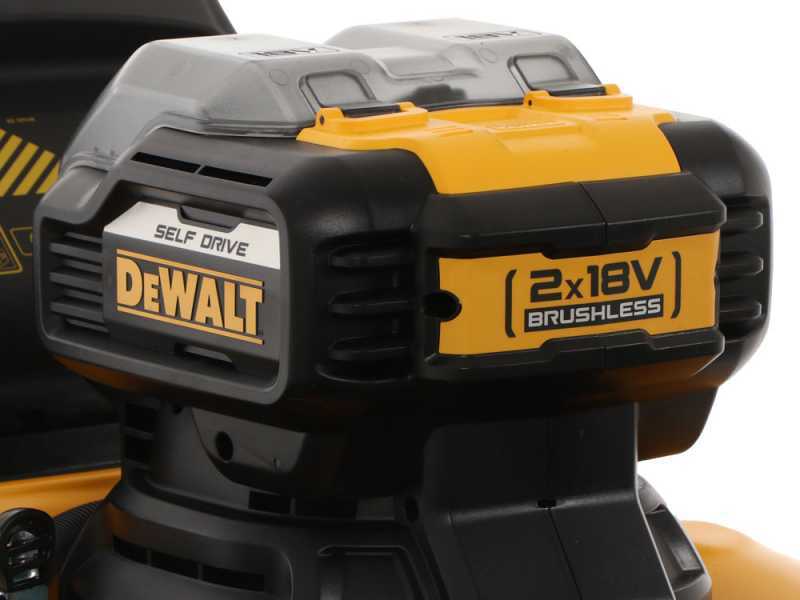 Tondeuse &agrave; gazon sur batterie DeWalt DCMWSP564N-XJ - 2 BATTERIES DE 18V 5AH