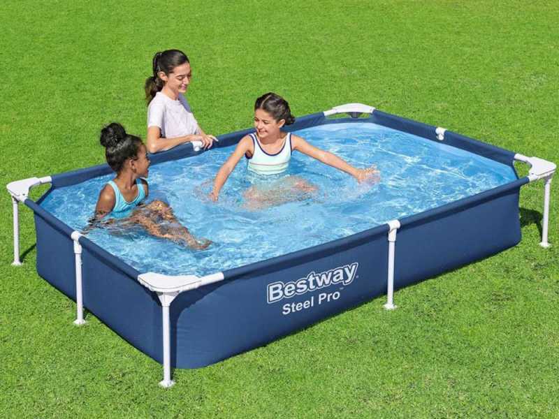 Bestway Steel Pro 56401 - 221x150x43 cm - Piscine hors-sol