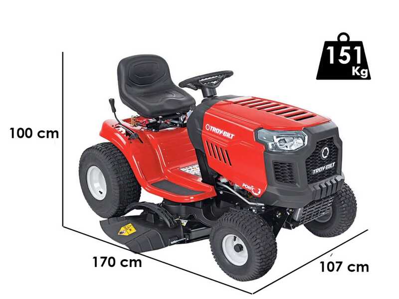 Troy-Bilt Pony 92T-S - Tondeuse autoport&eacute;e - Bo&icirc;te transmatique - &Eacute;jection lat&eacute;rale
