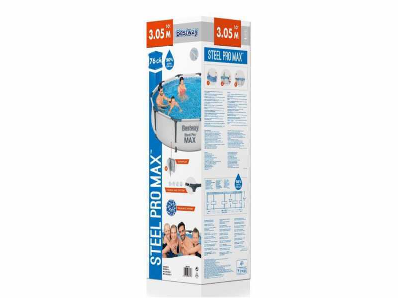 Bestway Steel Pro max 56406 - &Oslash;305x76 cm - Piscine ronde