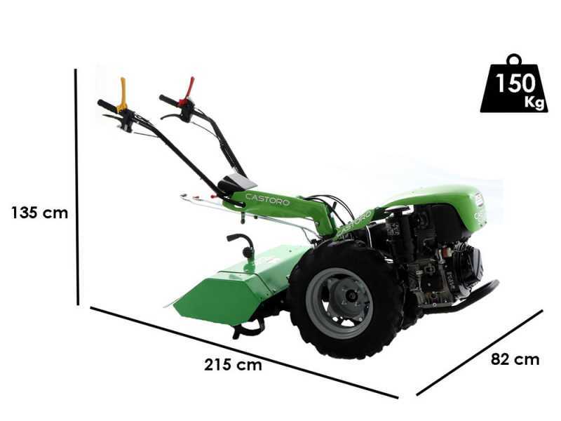 Motoculteur diesel Lampacrescia MGM Castoro Super - Moteur Lombardini Kohler - D&eacute;marrage &eacute;lectrique