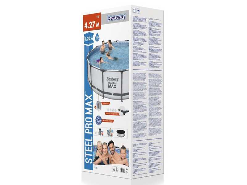 Bestway Steel Pro max 5612X - &Oslash;427x122 cm - Piscine ronde