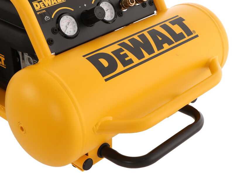 DeWalt DPC17PS-QS - Compresseur d'air &eacute;lectrique portatif monophas&eacute;, oil-less - Moteur 2.5 CV - 17 L