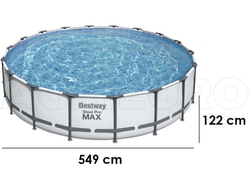 Bestway Steel Pro Max 56462 - &Oslash;549x122 cm - Piscine ronde