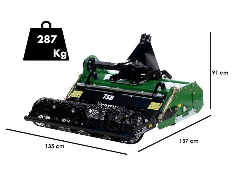 GreenBay TSB 105 - Enfouisseur de pierres pour tracteur