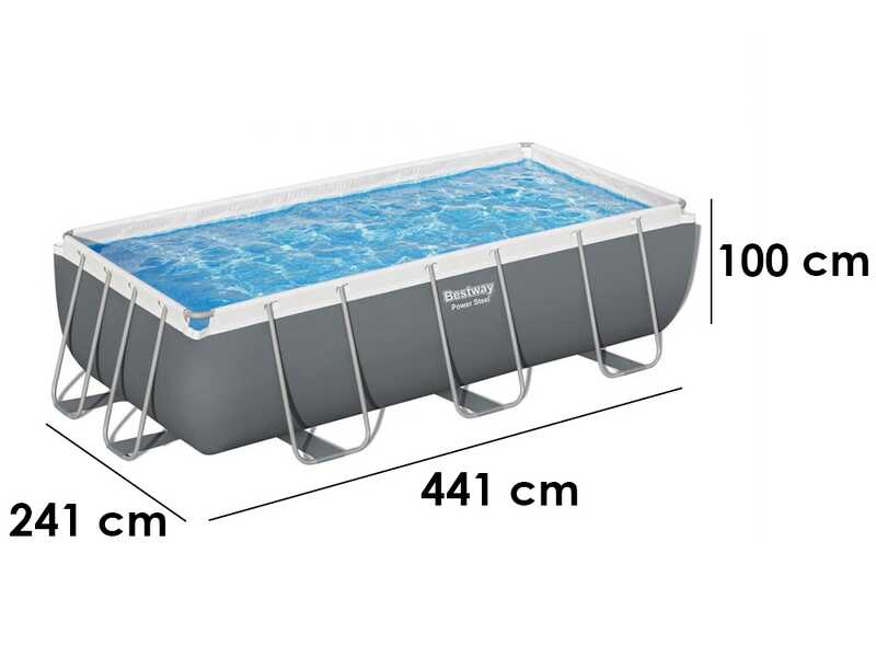 Bestway Power Steel 56441 - 404 x 201 x 100 cm - Piscine hors-sol