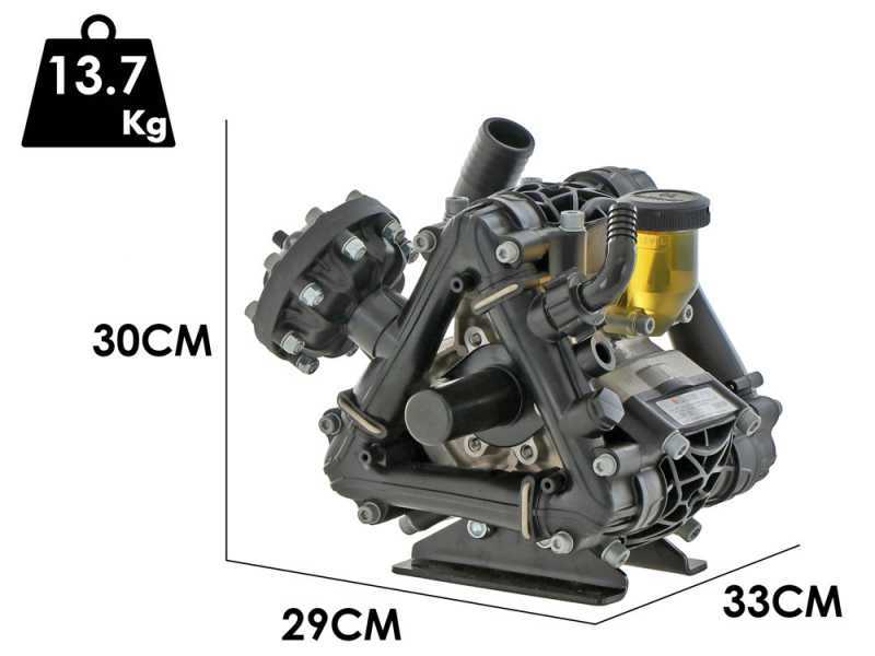Comet BP 130K - Pompe &agrave; basse pression pour d&eacute;sherbage sur tracteur - Version pour acides et produits chimiques