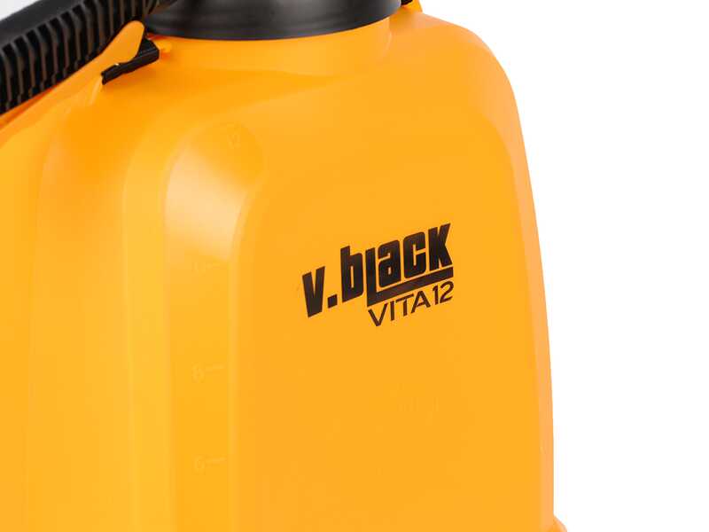 Pulv&eacute;risateur &eacute;lectrique port&eacute; Volpi V-BLACK VITA 12