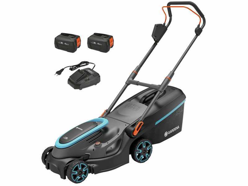 Tondeuse &agrave; gazon sur batterie Gardena PowerMax 37/36V P4A - 4ah - 37 cm