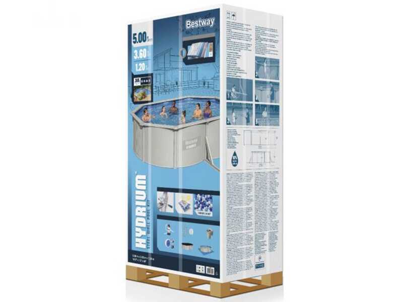 Bestway Hydrium 56586 - 500 x 360 x 120 cm - Piscine ovale