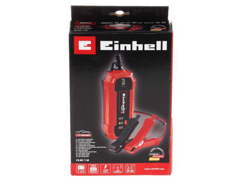 Einhell CE-BC 1 M - 6/12V - Chargeur de batterie et mainteneur de charge - max 32 Ah