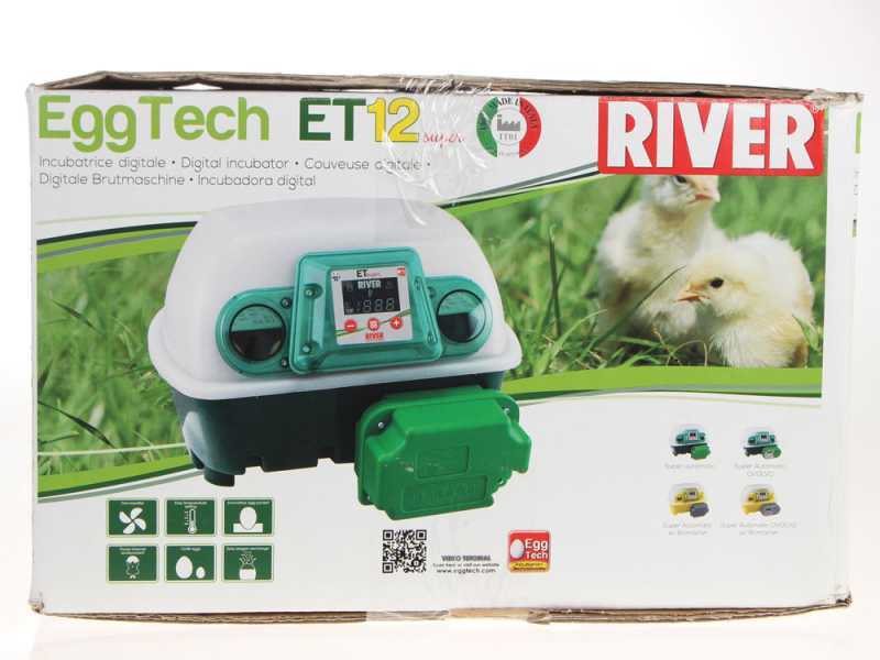 River Systems ET 12 SUPER -  Couveuse pour &oelig;ufs automatique - 12 &oelig;ufs