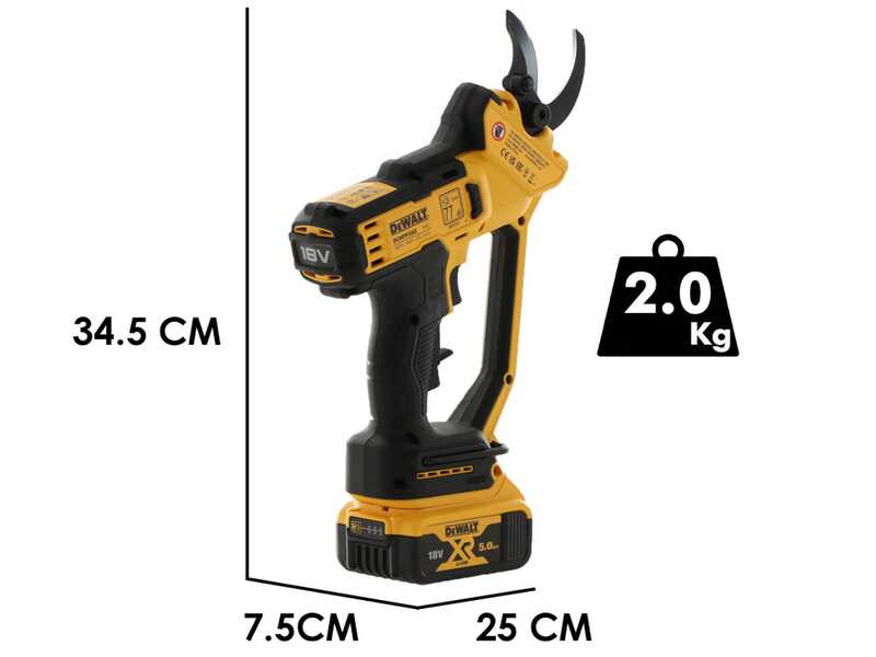 DeWalt DCMPP568P1-QW - S&eacute;cateur &eacute;lectrique de taille - 18V 5.0Ah