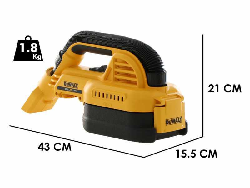 Aspirateur solides et liquides portatif &agrave; batterie DeWalt DCV517N-XJ - SANS BATTERIE NICHARGEUR