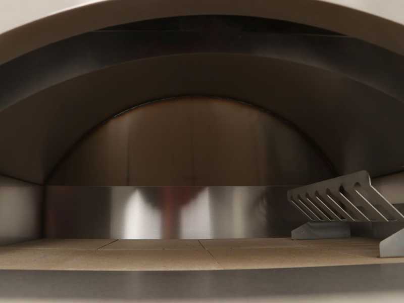 Rossofuoco Campagnolo - Four &agrave; bois d'ext&eacute;rieur avec chariot - Rouge