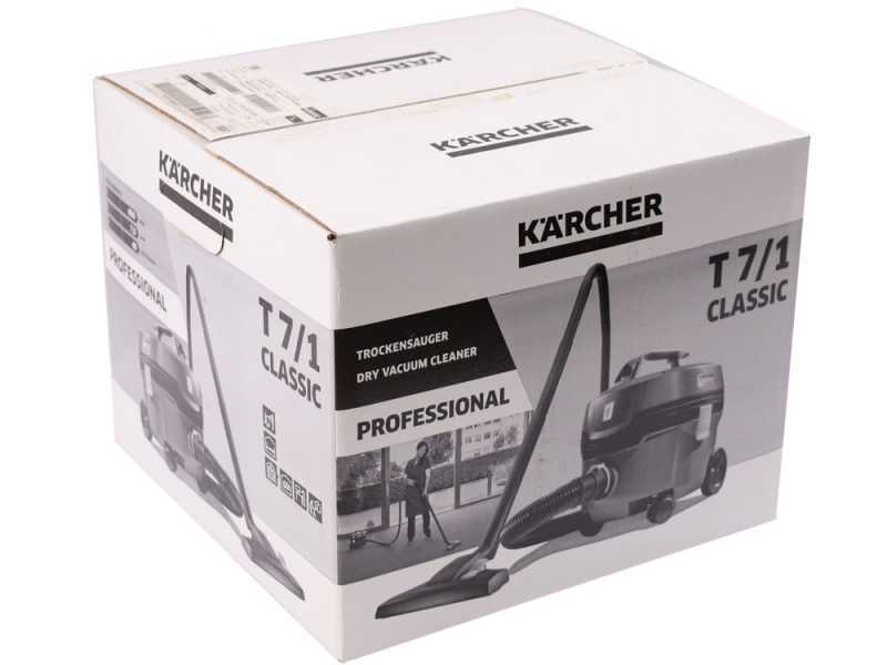 Karcher Pro T 7/1 Classic - Aspirateur professionnel ULTRA silencieux - 850 W
