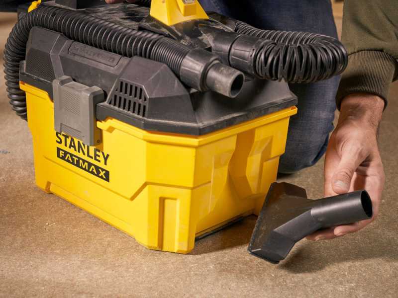 Stanley V20 SFMCV002B-XJ - Aspirateur solides et liquides portatif &agrave; batterie - 18V 4,0Ah