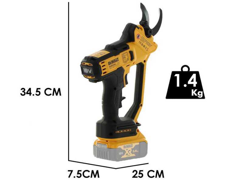 DeWalt DCMPP568N-XJ - S&eacute;cateur &eacute;lectrique de taille - Diam&egrave;tre de coupe 38 mm - SANS BATTERIE ET SANS CHARGEUR