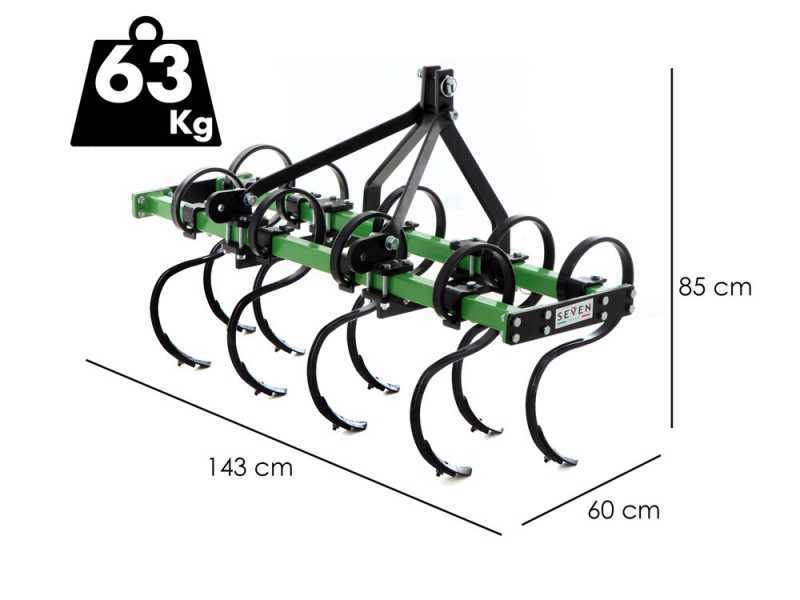 Seven Italy Vibropac 140 - Vibroculteur - 9 dents - Largeur de travail 140 cm