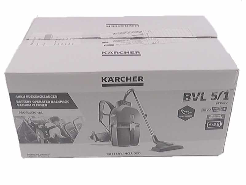 Kärcher Aspirateur dorsal BVL 5/1 Bp Pack