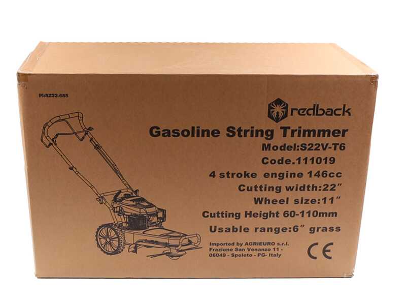 Redback S22V-T6 - D&eacute;broussailleuse sur roues &agrave; essence 4 temps autotract&eacute;e