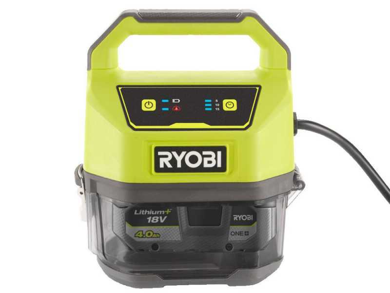 Pompe d'&eacute;vacuaton pour eau claire et charg&eacute;e RYOBI RY18SPA-0 18V - SANS BATTERIE NI CHARGEUR DE BATTERIE