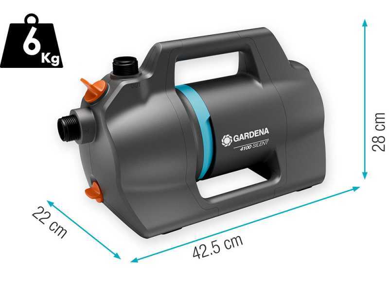 Gardena 4100 Silent - Pompe &eacute;lectrique d'arrosage pour le jardin - moteur 550 W