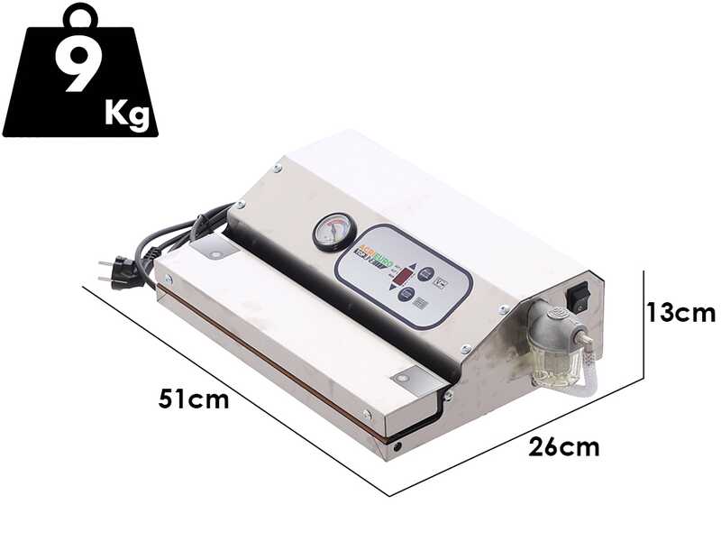 Machine sous vide professionnelle Euro 420 INOX - Barre de soudure 42 cm