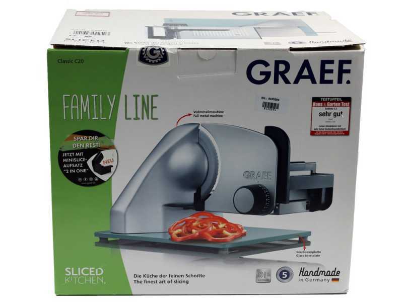 Graef Classic C20 Silver - Trancheuse avec lame de 170 mm