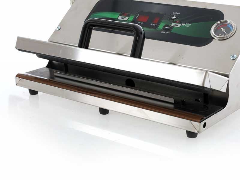 Machine &agrave; emballer sous vide professionnelle Euro 520 Pro Inox - Barre de soudure 52 cm