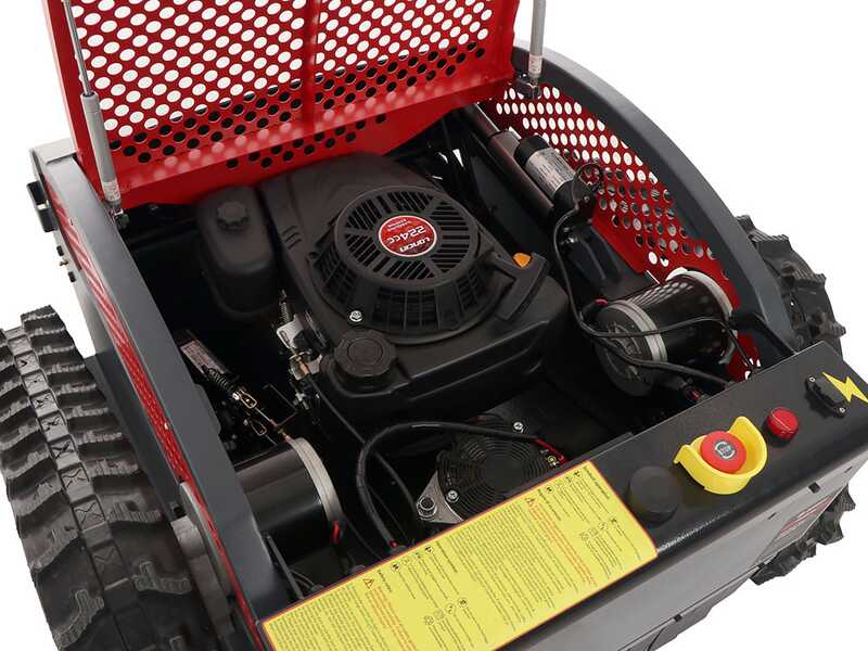 BlueBird FM 23-53 - Robot tondeuse sur chenilles hybride (thermique + batterie) - Radiocommand&eacute;