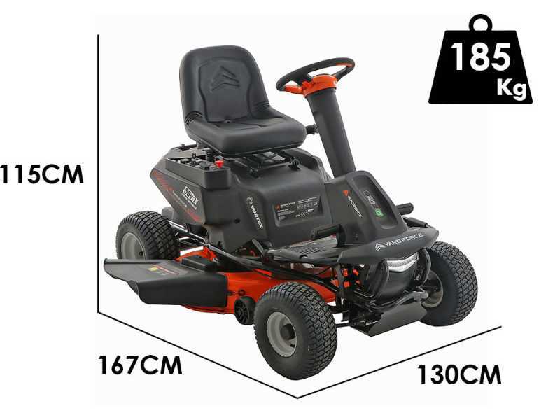 Tondeuse autoport&eacute;e &agrave; batterie Yard Force E559 - 56V/50Ah - &Eacute;jection lat&eacute;rale et mulching