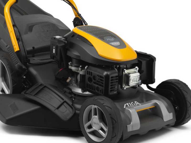 Tondeuse thermique tract&eacute;e Stiga COMBI 753 SE - 4 en 1 - Moteur ST 170 LS