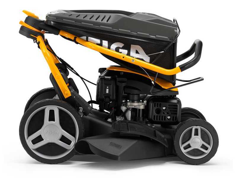 Tondeuse thermique tract&eacute;e Stiga COMBI 753 SE - 4 en 1 - Moteur ST 170 LS