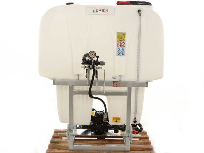 Seven Italy - Groupe de pulv&eacute;risation &agrave; tracteur compact - Capacit&eacute; 600 L - Pompe APS71