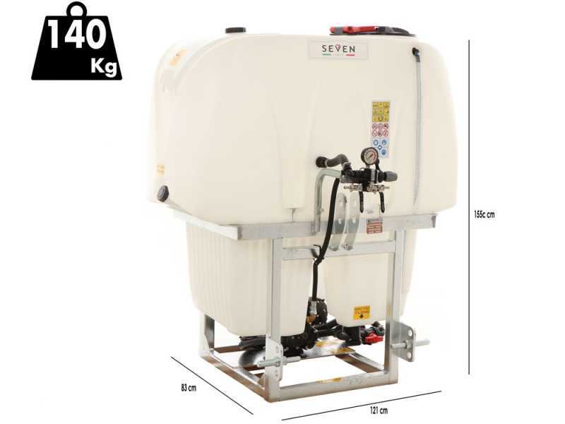 Seven Italy - Groupe de pulv&eacute;risation &agrave; tracteur compact - Capacit&eacute; 600 L - Pompe APS71