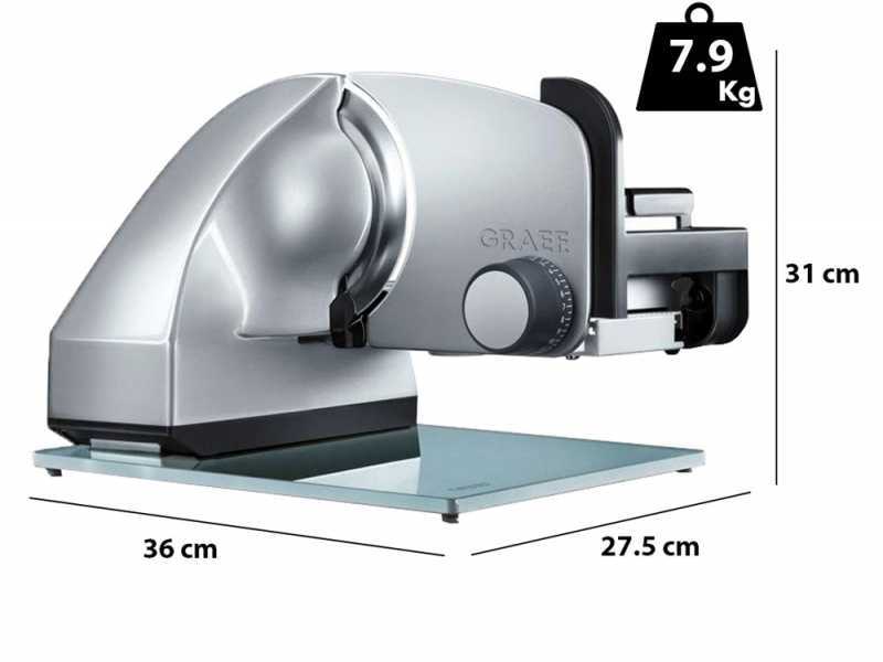 Graef Master M90 Sliver - Trancheuse 2 en 1 avec trancheuse &agrave; l&eacute;gumes  - Lame de 170 mm