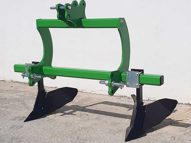 Seven Italy Big - Butteur &agrave; 2 dents - Ch&acirc;ssis de 140 cm - Pour tracteurs avec attelage &agrave; trois points