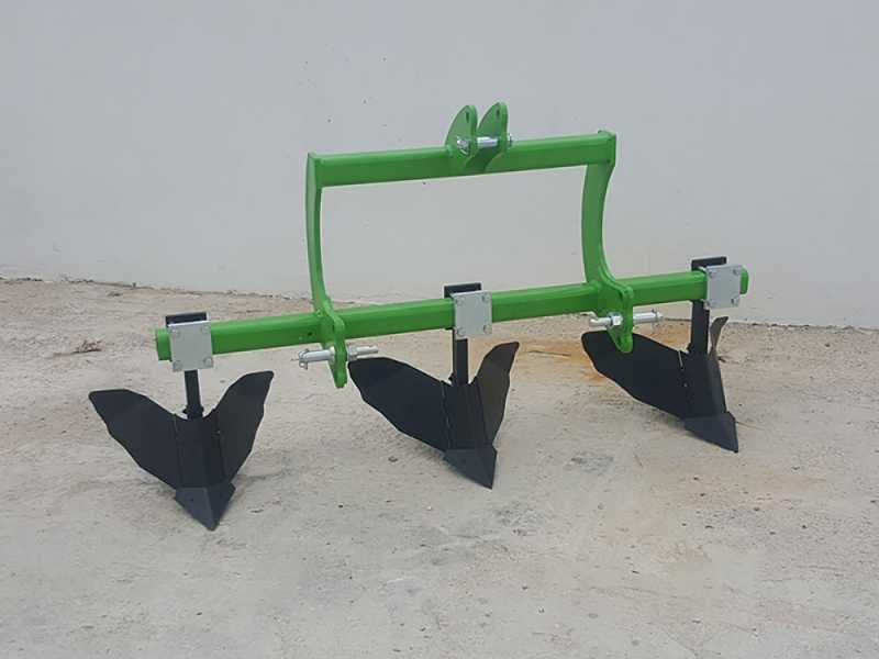 Seven Italy Big - Butteur &agrave; 3 dents - Ch&acirc;ssis de 160 cm - Pour tracteurs avec attelage &agrave; trois points