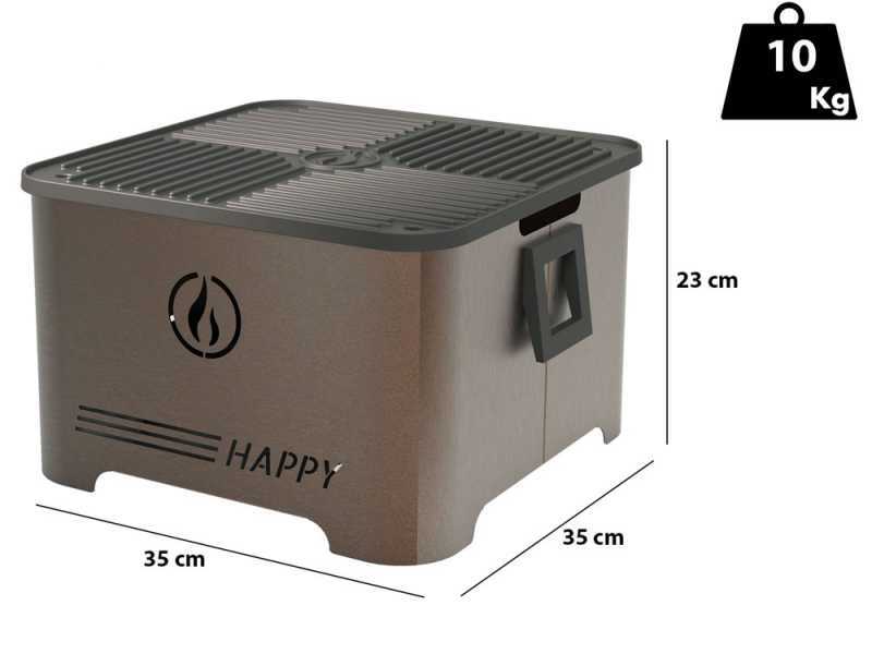 Linea VZ Happy Corten - Barbecue &agrave; pellets portable