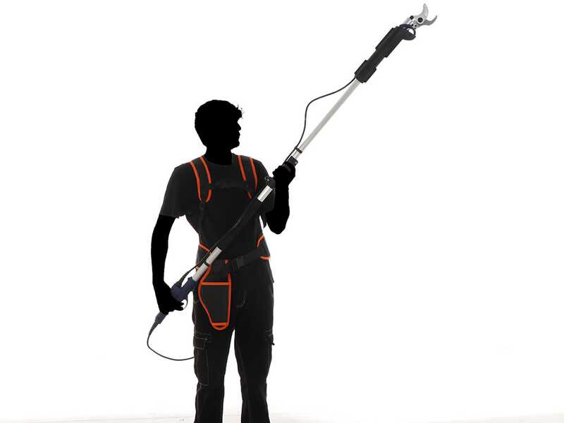 BullMach ARTEMIS 45 Pro - S&eacute;cateur &eacute;lectrique de taille sur perche - 150/210 cm - Diam&egrave;tre de coupe 45 mm