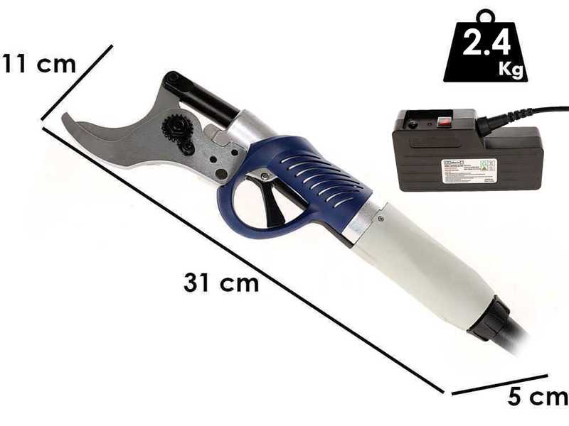 BullMach ARTEMIS 45 Pro - S&eacute;cateur &eacute;lectrique de taille sur perche - 150/210 cm